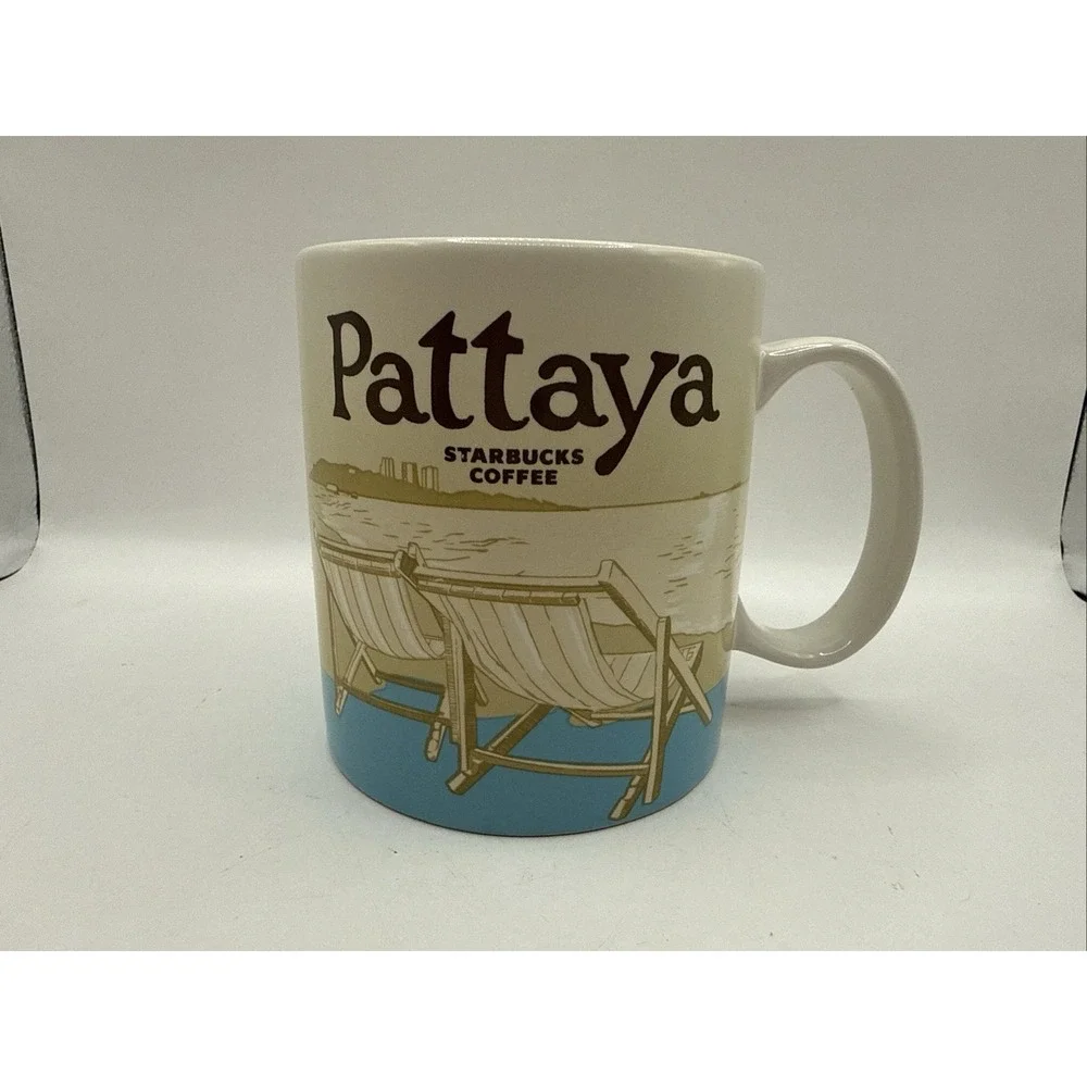 Starbucks Pattaya Thailand Coffee Mug 16oz Global Icon Collector City Series